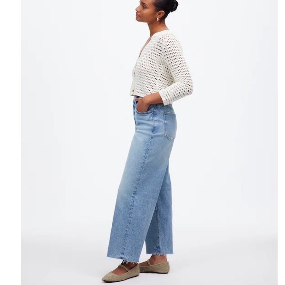 Madewell The Curvy Perfect Vintage Wide-Leg Crop Jean | Size 26 - Picture 3 of 10